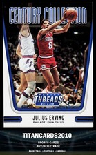 Julius Erving 2018-19 Panini Threads Centry Collection Philadelphia 76ers #4
