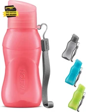 Travel Water Bottle – 1Pcs Reusable Sports Bottle with Easy Open Close Lid and L