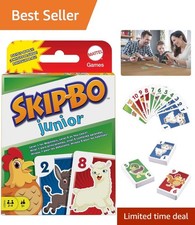 Delightful Skip Bo Junior Card Game for Ages 5+, Perfect