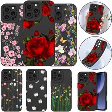 Sweet Flowers Phone Case For iPhone 15 16 Pro 17e Samsung S26 S25 Silicone Cover