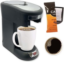 Valet Single Serve Coffee Maker, Brews 10 Ounces of Coffee or Hot