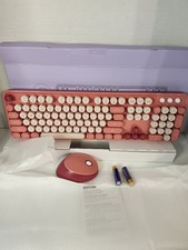Mofii Wireless Keyboard And Mouse Set Plum Pink Model: Sweet