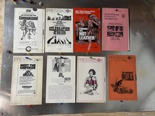 Lot of 8 different original movie pressbooks from the 1960’s and 70’s