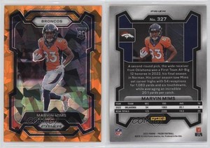 2023 Panini Prizm Rookies Orange Ice Prizm Marvin Mims #327 Rookie RC