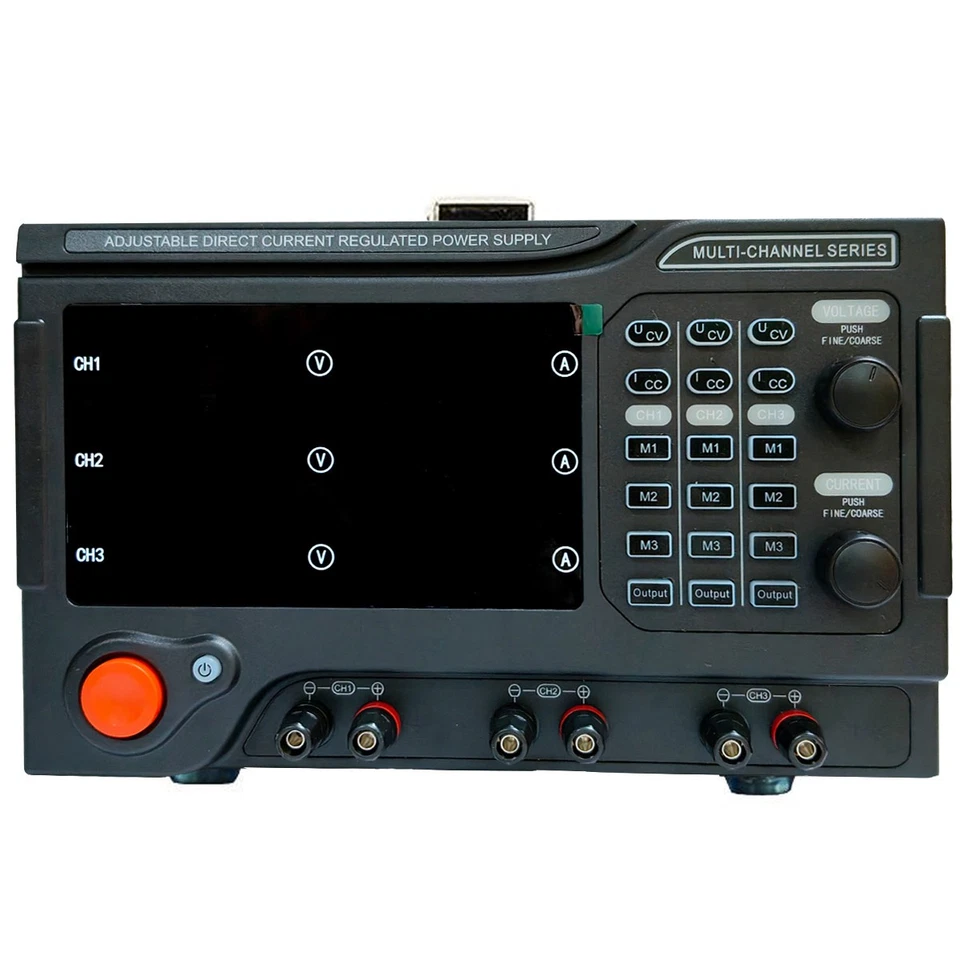 Programmierbares Labornetzteil, 3 Kanäle Labornetzgerät, 30V/5A, 30V/5A, 60V/5A - Bild 4 von 4