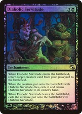 MTG FOIL Diabolic Servitude  - Premium Deck Series: Graveborn #022