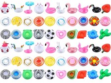 60 Pcs Drink Floats Inflatable Drink Holder Drink Floaties Floating Cup Holde...