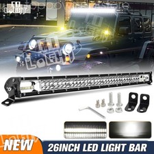 Dual Row 81422324252 Led Light Bar Combo Off Road Fog Driving Atv Suv 4x4