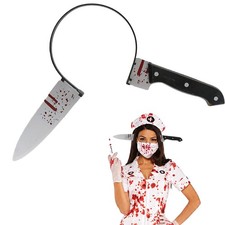 Halloween Knife Headband Bloody Costume Accessory for Party Cosplay
