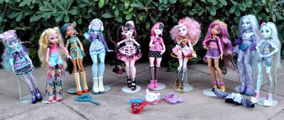 Monster High Generation 3(G3) X10 Dolls Frankie Stein Cupid Asteria Cleo de Nile