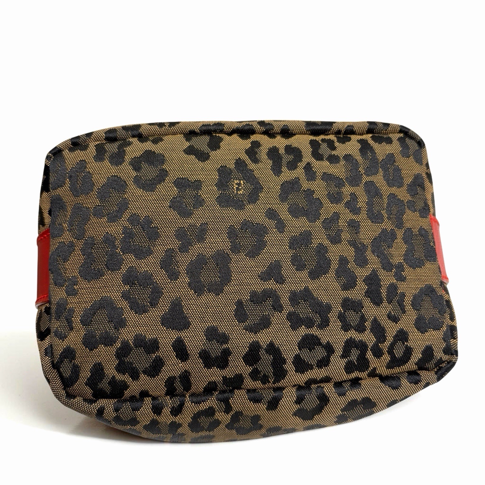 FENDI Leopard Vanity Pouch Bag Canvas  Authetic — image 16