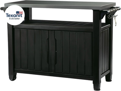 Unity XL Portable Outdoor Table with Stainless Steel Top for Kitchen Prep and Ou