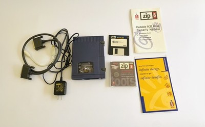 Iomega Zip 100 Z100S2 External Drive SCSI w/ Power Supply (TESTED)
