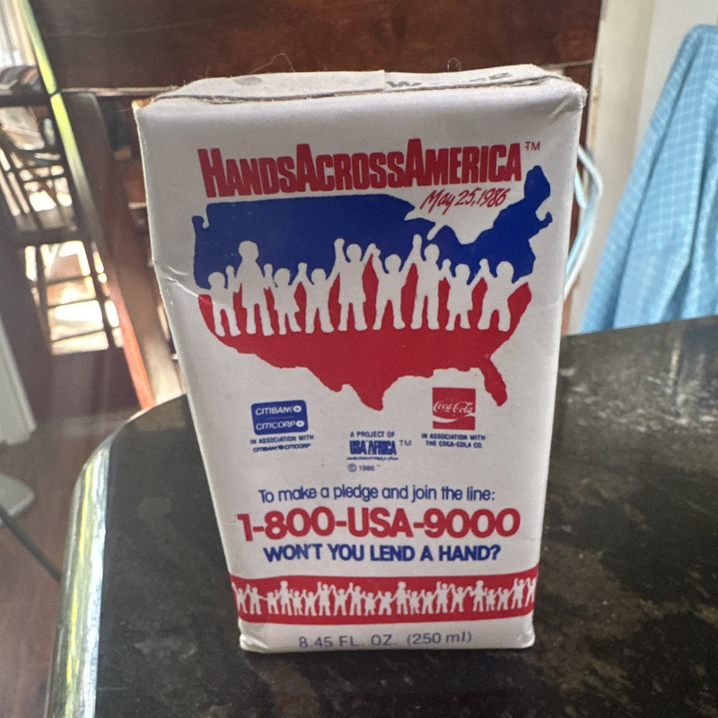 Hands Across America Tetra Pak Water Carton 8.45 fl oz 