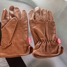 Genuine Leather Large x Large Marlboro Brown Gloves Vintage Rare Unisex