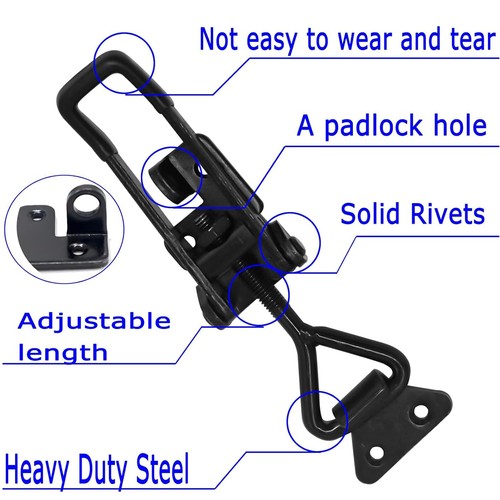 4Pack Heavy Duty Toggle Latch Clamp, 1320lbs 4003 Latch-Style Toggle Clamp wi... - Picture 4 of 7