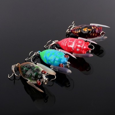 New Fishing Tackle Lure Snakehead Bass Killer Insect Cicada Freshwater Bait