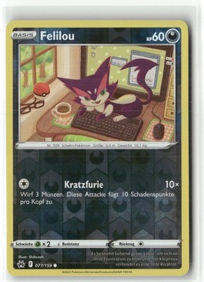 Pokemon Scarlet & Violet Paldea Evolved Felilou #077/159 Reverse Holo DE