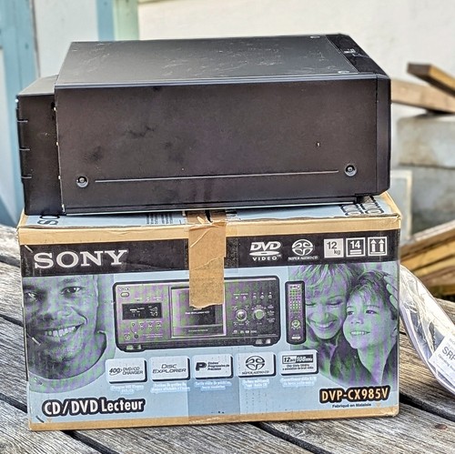 SONY DVP-CX985V 400 Disc DVD/CD Player Original Tape / Box - NEW Open Box - Picture 10 of 13