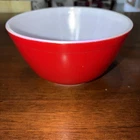 Vintage Pyrex Primary Red #402 Glass 1 1/2 Qt Nesting Mixing Bowl Made in USA