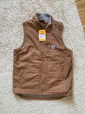 Carhartt Herren Weste   Loose Fit Sherpa-Lined   Carhartt Brown   Gr. M T   Neu