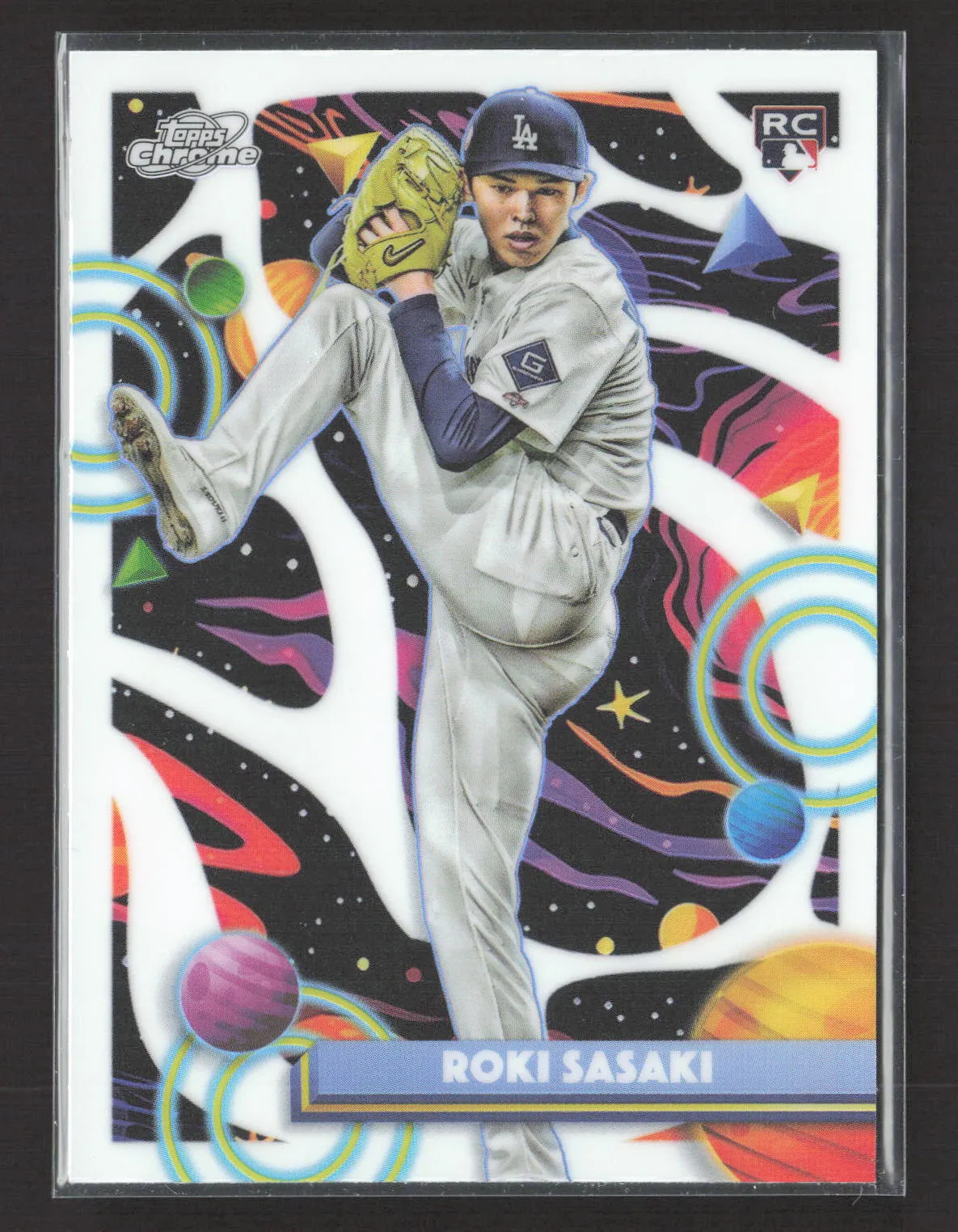 2025 Topps Chrome Cosmic Roki Sasaki #68 RC White Hole