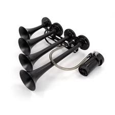 Train Horn Air Horn 12V Truck Horn 185dB Super Loud 4 Trumpet Horns Loud Train