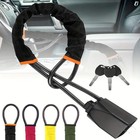 Car Steering Wheel Lock With Seat Belt Socket Steel Rope For Truck SUV Van RV Wi
