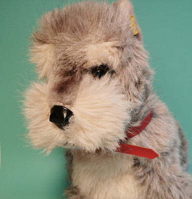 Steiff 2883/30 Hund Tessie 1980 mit Halsband  Vintage 80er Jahre