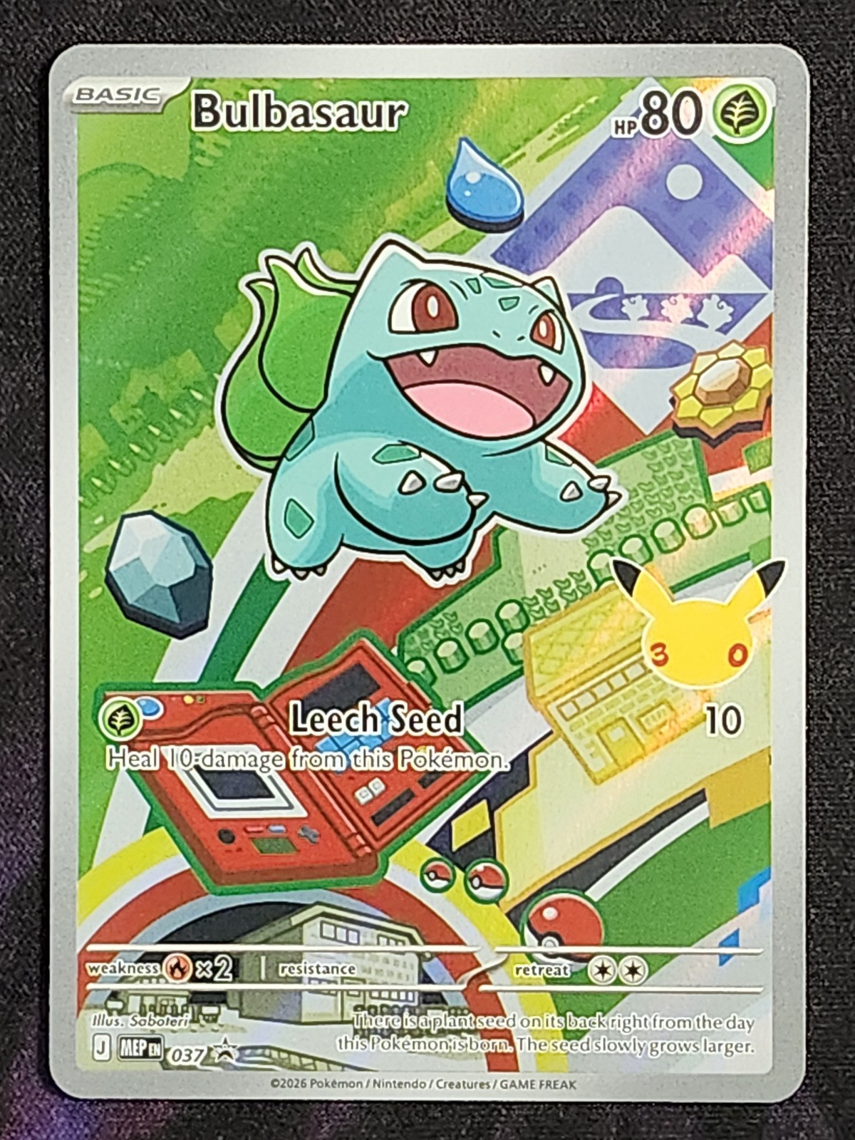 Pokemon Bulbasaur 037 Black Star Promo BSP