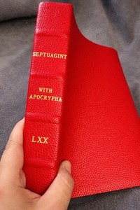 septuagint with apocrypha Genuine Leather LXX Brenton