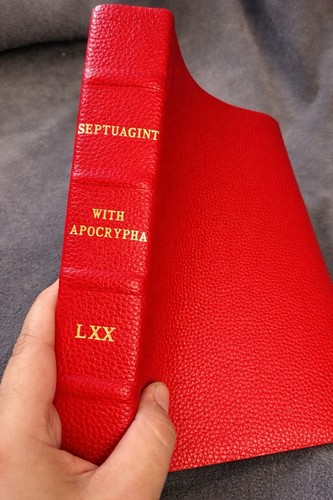 septuagint with apocrypha Genuine Leather LXX Brenton