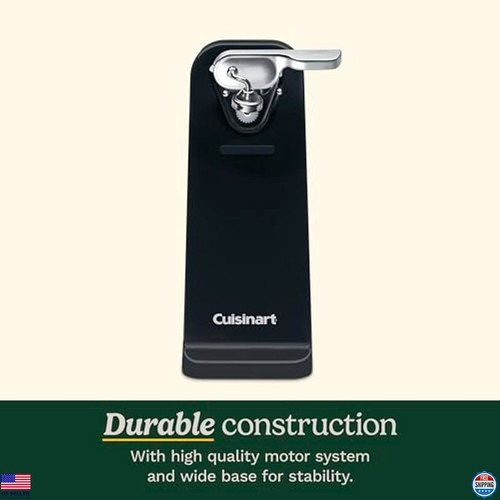 Deluxe Electric Can Opener, Black, Easy One-Touch Operation, Kitchen Tool - Picture 4 of 6