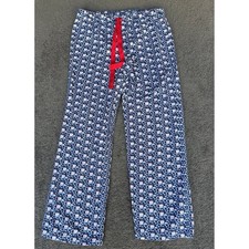Vineyard Vines Mens Navy Christmas Reindeer Whale Snowflake Pajama Pants Small