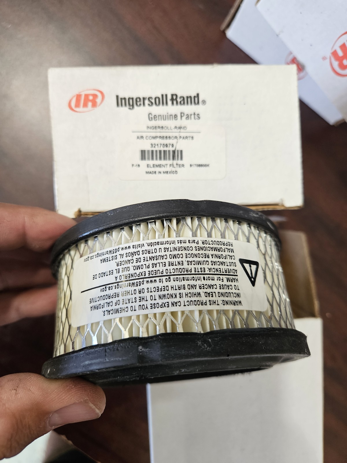 Genuine Ingersoll Rand Air Compressor Element Filter 32170979