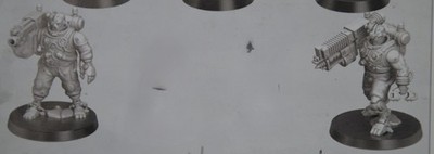 Warhammer 40k Adeptus Mechanicus Gun Servitors (2) NEW NO BOX
