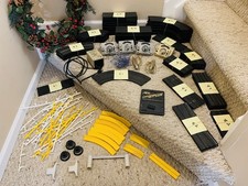 Huge Vintage Lot 1960  s Aurora Model Motoring HO Scale Slot Car Track Misc- UC 