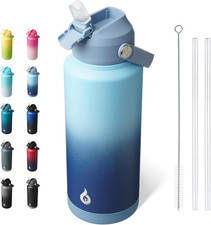 32Oz Insulated Water Bottle, Stainless Steel Bottle with Straw Lid