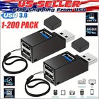 3 Port USB 3.0 Hub Portable High Speed Splitter Box For PC Notebook Laptop lot