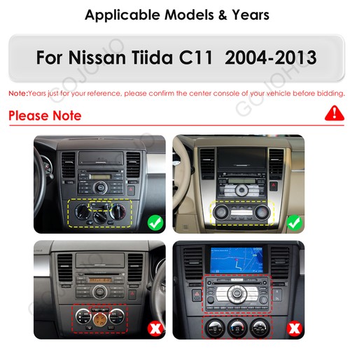 Estéreo de coche de 9,7"" para Nissan Tiida C11 2004-2013 Radio Carplay Android 15 4+64 GB - Imagen 3 de 23