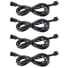 4PCS 59 Inch 4 Pin RGB LED Light Extension Cable Wire Cord Set, Neon Accent Atmo