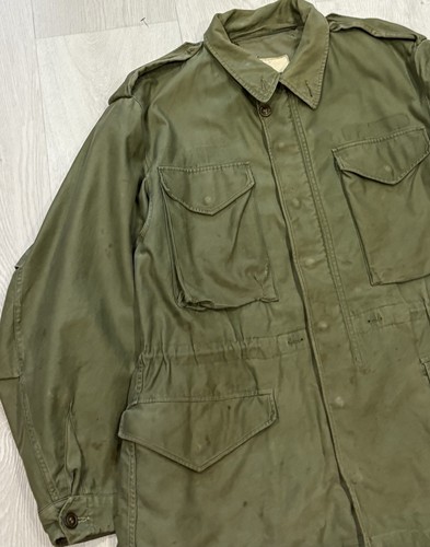 US Army M51 Field Jacket Mens Medium 60s Vintage Faded Distressed 1964 - Picture 4 of 10