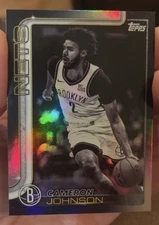 2025-26 Topps Basketball Cameron Johnson NETS NBA  Blackout Exclusive Target