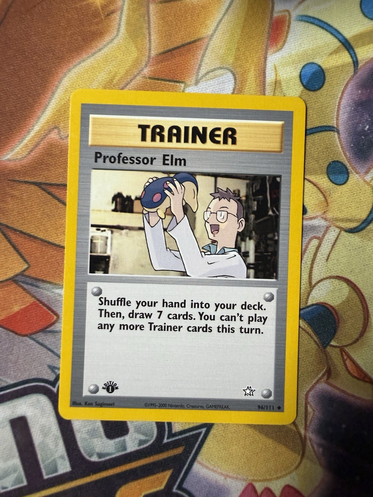 Pokemon TCG Professor Elm Neo Genesis Card 96/111 1st Edition NM