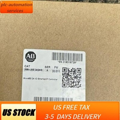 New Sealed 2080-L50E-24QWB Micro850 24 I/O EtherNet/IP Controller Allen-Bradley