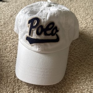 Polo Ralph Lauren Cursive Polo Baseball Cap - Adjustable - White