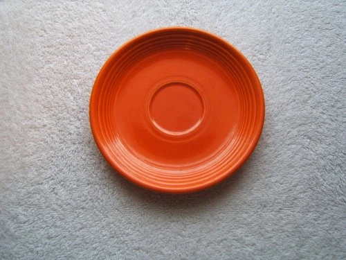Vintage fiestaware Homer Laughlin RED 6 1/4" Saucer fiesta FREE SHIPPING