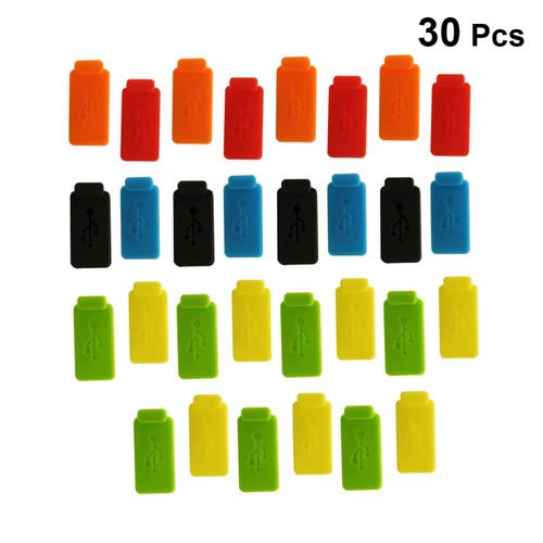 30pcs Silicone Plug USB Port Plug Charger Port Protector fashion plug cover - 第 10/12 張圖片