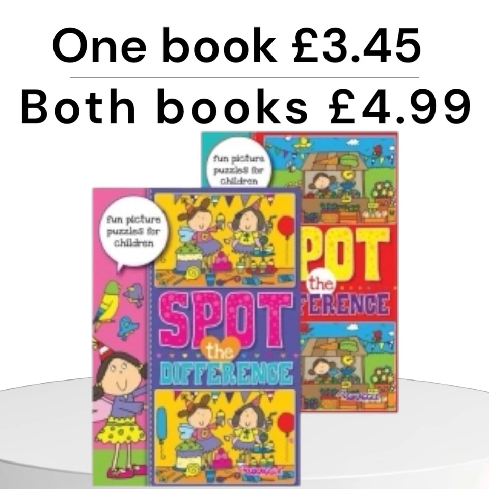 MARTELLO UK KIds Spot the Difference Activity Book Puzzle Books Children Fun Educational