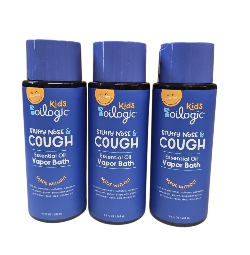 Ogic Essential Oil Care Cold & Cough Vapor Bath, 9.6 Oz. Eac